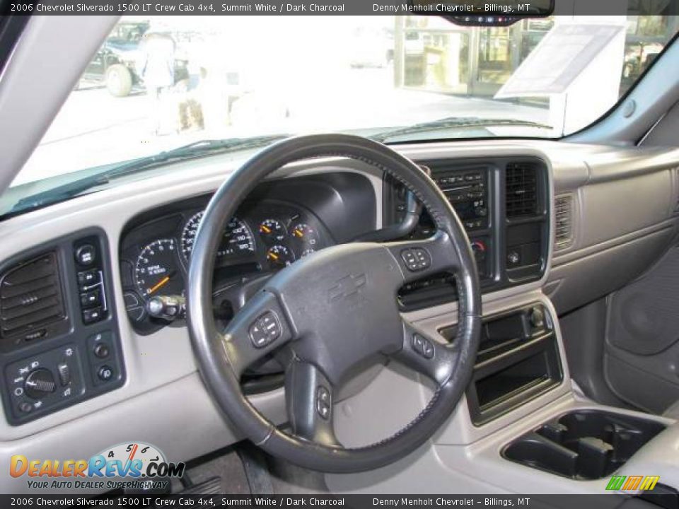 2006 Chevrolet Silverado 1500 LT Crew Cab 4x4 Summit White / Dark Charcoal Photo #10