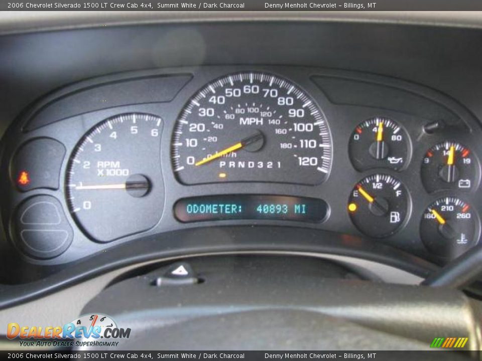 2006 Chevrolet Silverado 1500 LT Crew Cab 4x4 Summit White / Dark Charcoal Photo #13