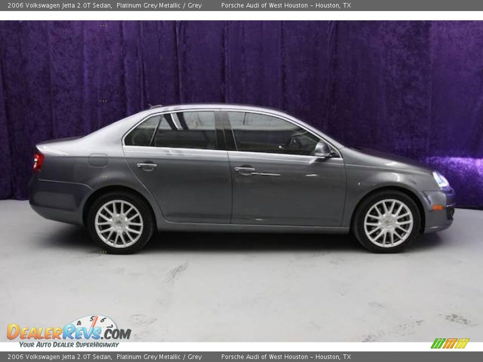 2006 Volkswagen Jetta 2.0T Sedan Platinum Grey Metallic / Grey Photo #2