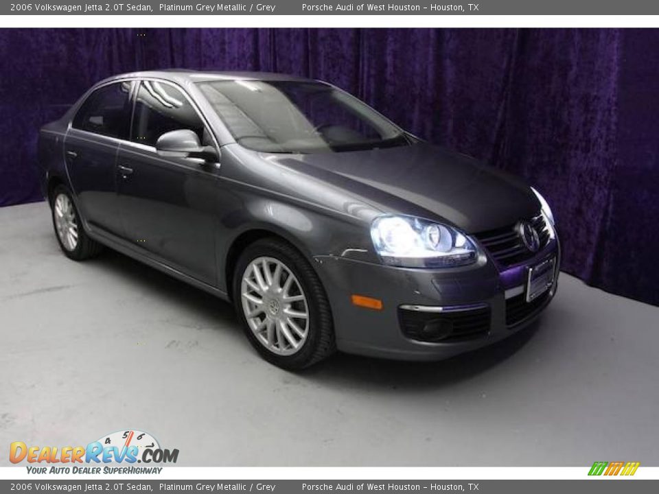 2006 Volkswagen Jetta 2.0T Sedan Platinum Grey Metallic / Grey Photo #4