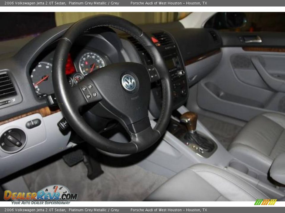2006 Volkswagen Jetta 2.0T Sedan Platinum Grey Metallic / Grey Photo #5