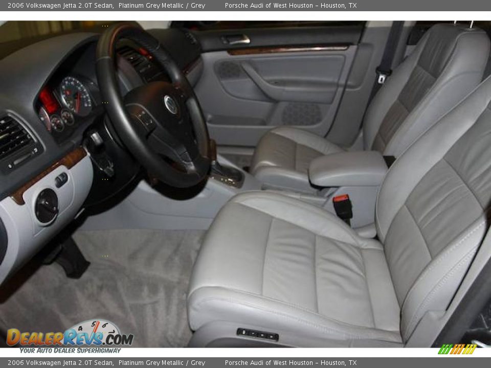 2006 Volkswagen Jetta 2.0T Sedan Platinum Grey Metallic / Grey Photo #6