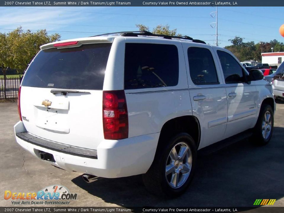2007 Chevrolet Tahoe LTZ Summit White / Dark Titanium/Light Titanium Photo #5