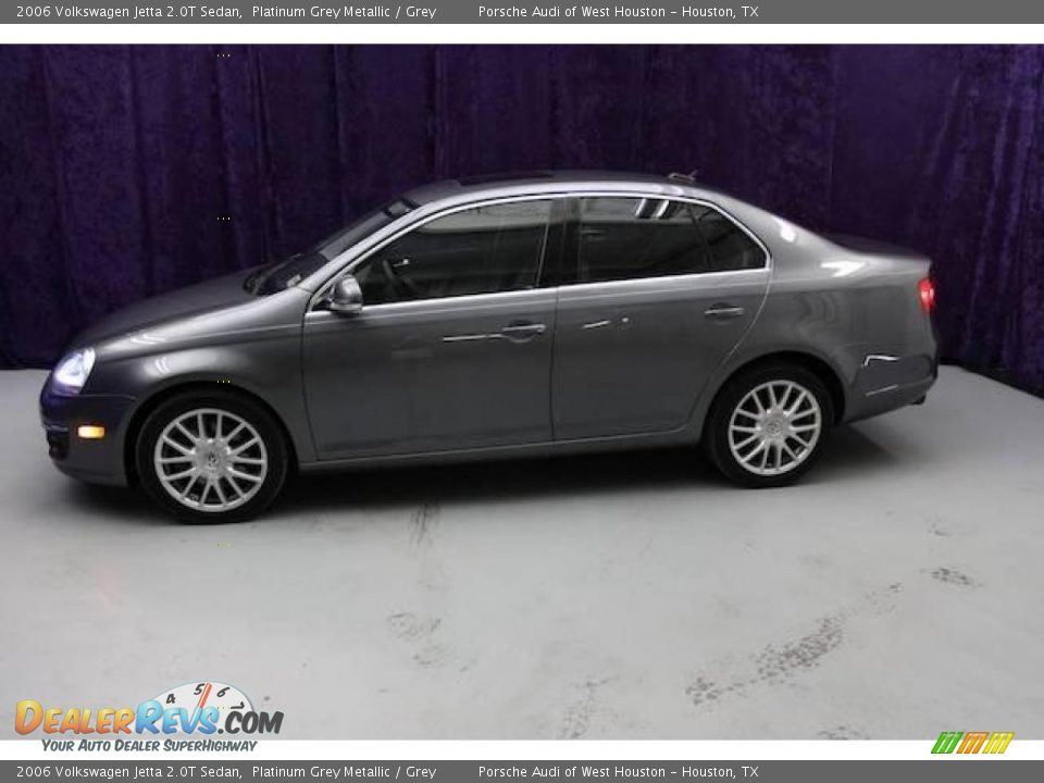 2006 Volkswagen Jetta 2.0T Sedan Platinum Grey Metallic / Grey Photo #14