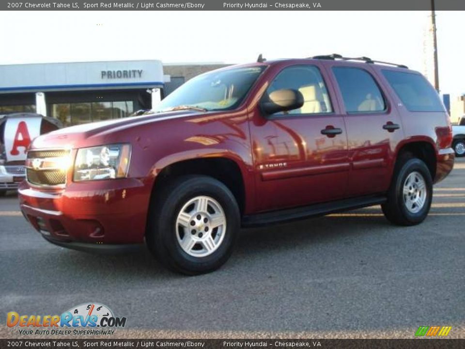 2007 Chevrolet Tahoe LS Sport Red Metallic / Light Cashmere/Ebony Photo #2