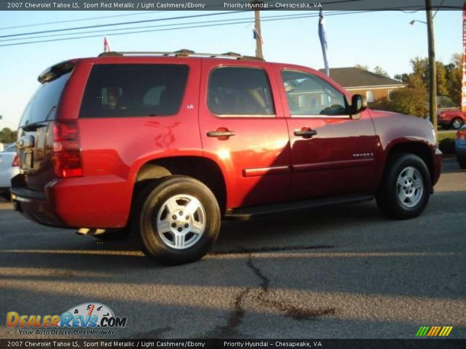 2007 Chevrolet Tahoe LS Sport Red Metallic / Light Cashmere/Ebony Photo #4