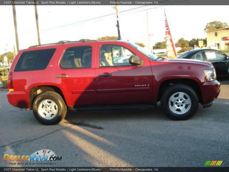2007 Chevrolet Tahoe LS Sport Red Metallic / Light Cashmere/Ebony Photo #5
