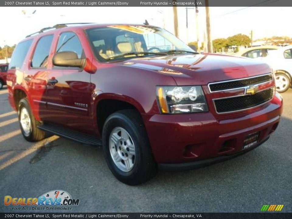 2007 Chevrolet Tahoe LS Sport Red Metallic / Light Cashmere/Ebony Photo #6