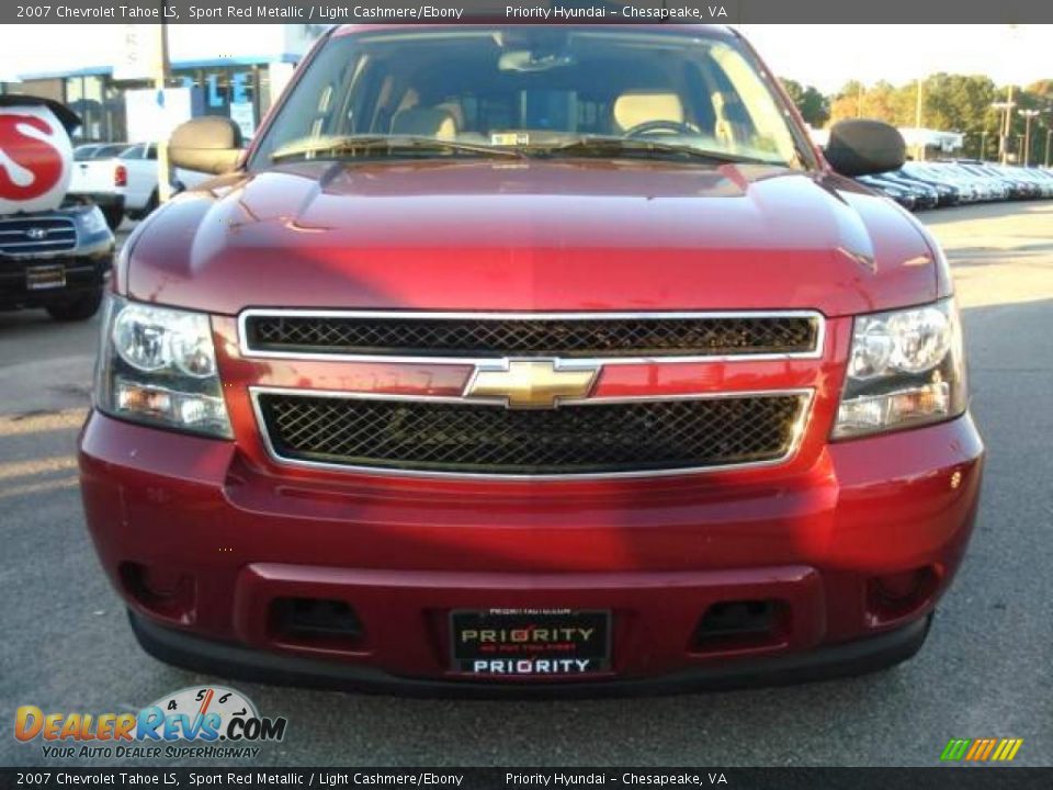 2007 Chevrolet Tahoe LS Sport Red Metallic / Light Cashmere/Ebony Photo #7
