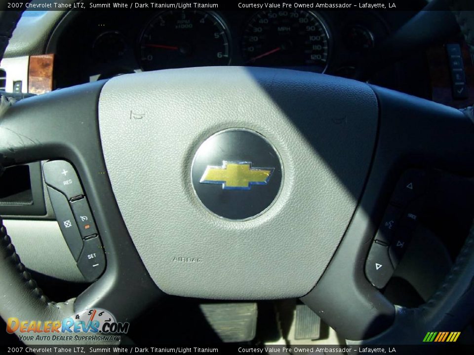 2007 Chevrolet Tahoe LTZ Summit White / Dark Titanium/Light Titanium Photo #18