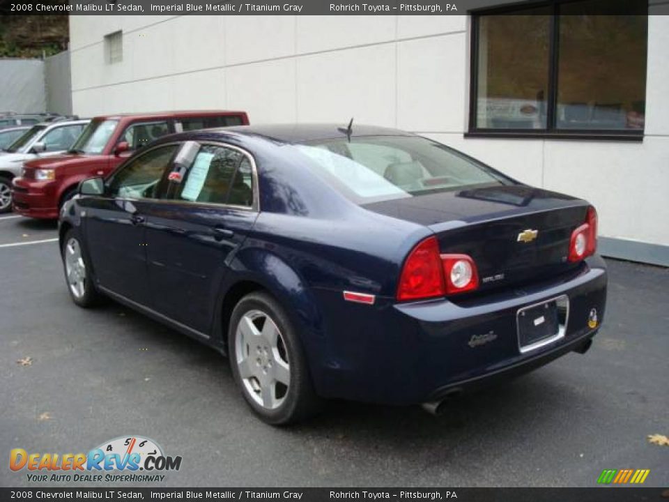 2008 Chevrolet Malibu LT Sedan Imperial Blue Metallic / Titanium Gray Photo #2