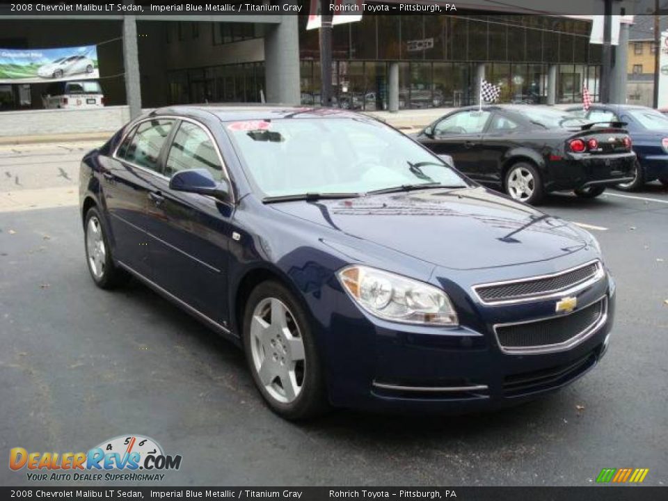 2008 Chevrolet Malibu LT Sedan Imperial Blue Metallic / Titanium Gray Photo #6
