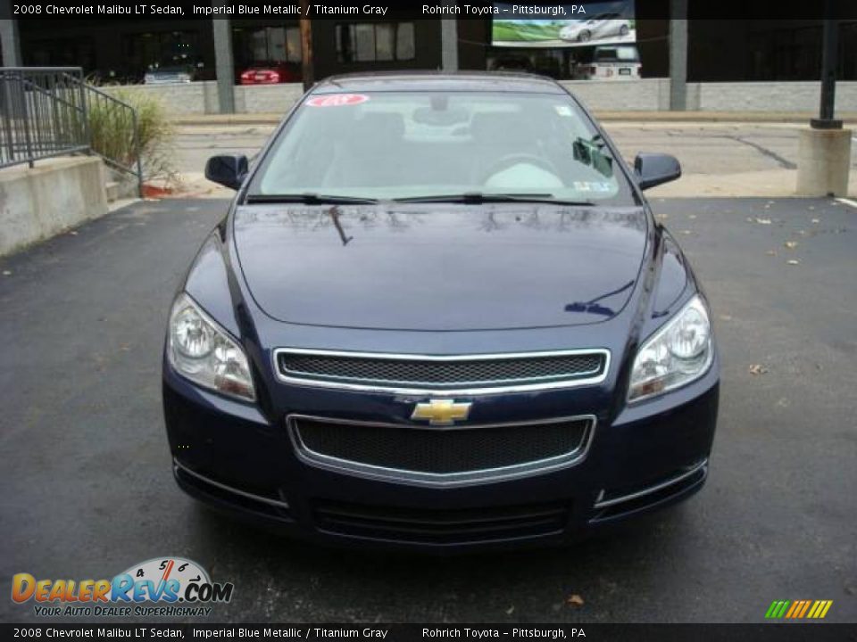 2008 Chevrolet Malibu LT Sedan Imperial Blue Metallic / Titanium Gray Photo #7