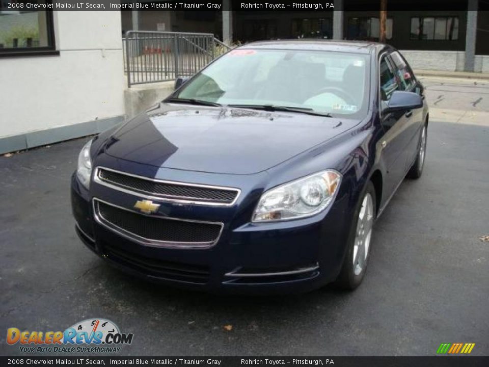2008 Chevrolet Malibu LT Sedan Imperial Blue Metallic / Titanium Gray Photo #8
