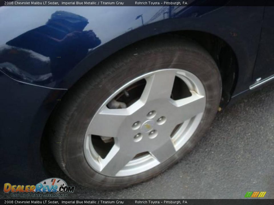 2008 Chevrolet Malibu LT Sedan Imperial Blue Metallic / Titanium Gray Photo #9