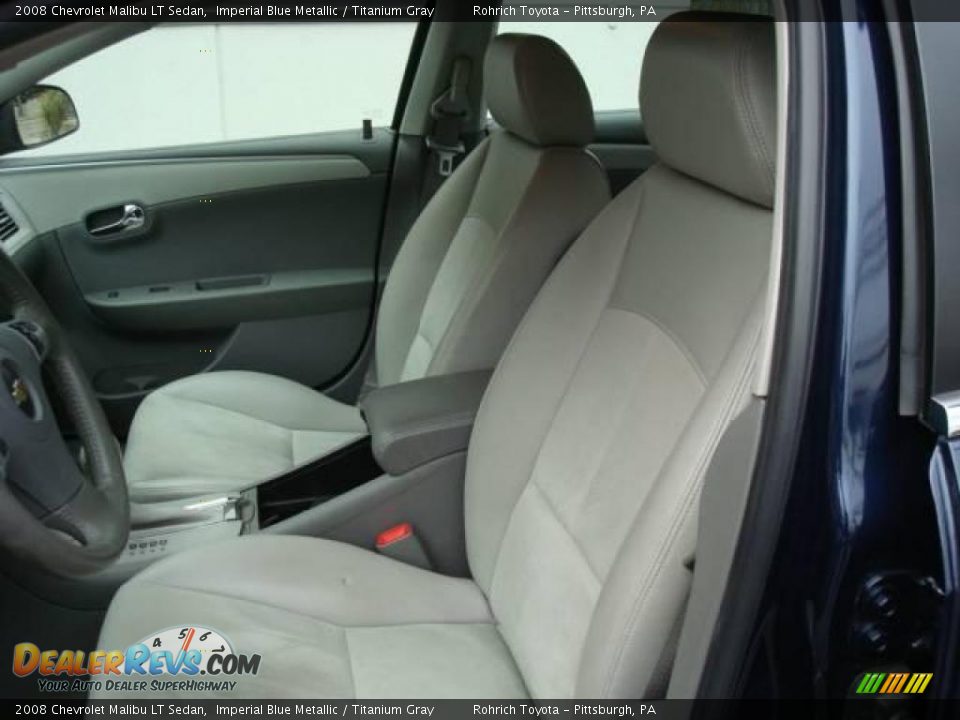 2008 Chevrolet Malibu LT Sedan Imperial Blue Metallic / Titanium Gray Photo #10