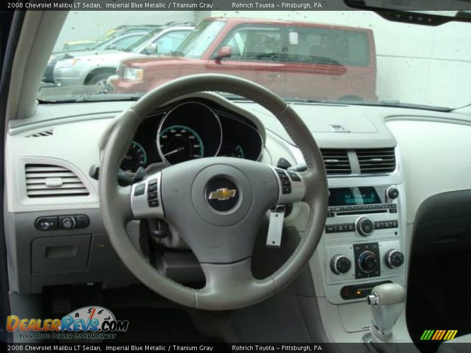 2008 Chevrolet Malibu LT Sedan Imperial Blue Metallic / Titanium Gray Photo #12