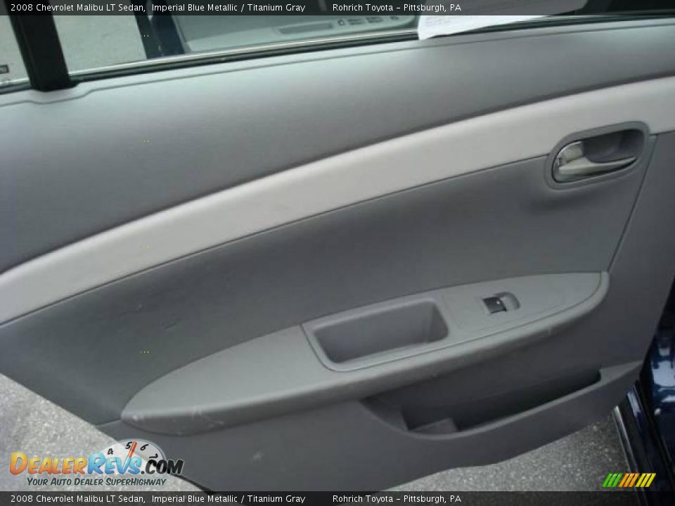 2008 Chevrolet Malibu LT Sedan Imperial Blue Metallic / Titanium Gray Photo #13