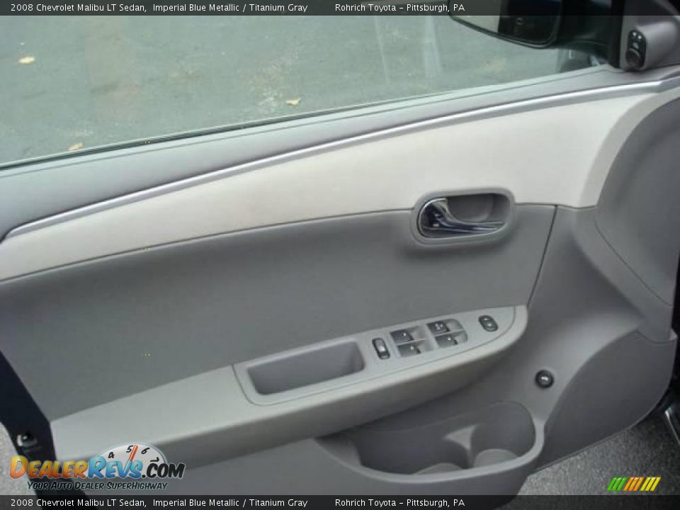 2008 Chevrolet Malibu LT Sedan Imperial Blue Metallic / Titanium Gray Photo #14