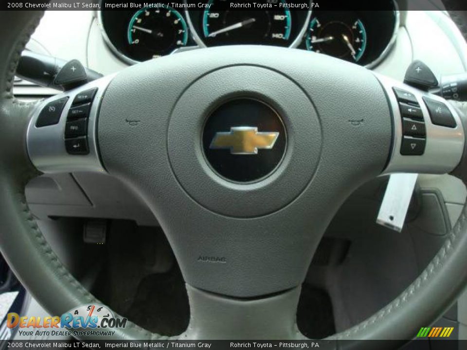 2008 Chevrolet Malibu LT Sedan Imperial Blue Metallic / Titanium Gray Photo #16