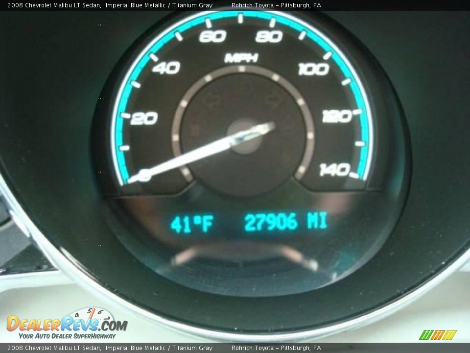 2008 Chevrolet Malibu LT Sedan Imperial Blue Metallic / Titanium Gray Photo #20