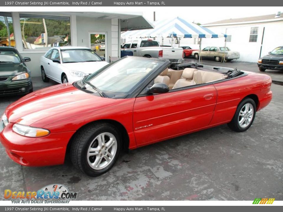 1997 Chrysler Sebring JXi Convertible Indy Red / Camel Photo #1 ...