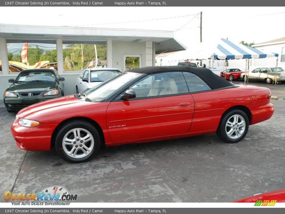 1997 Chrysler Sebring JXi Convertible Indy Red / Camel Photo #3 ...