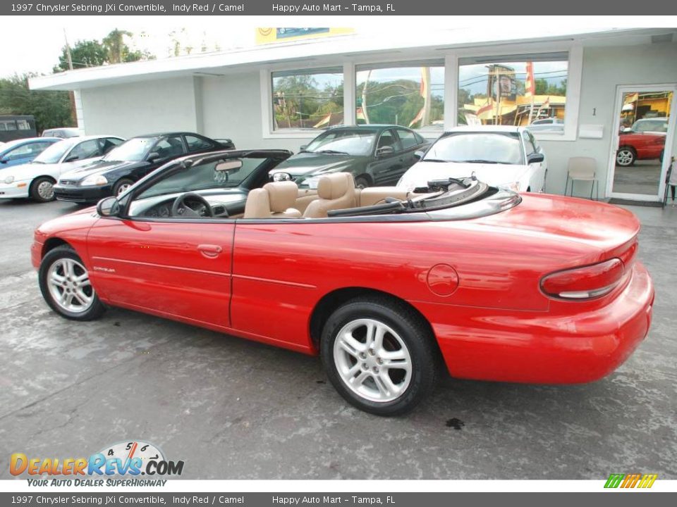 1997 Chrysler Sebring JXi Convertible Indy Red / Camel Photo #5