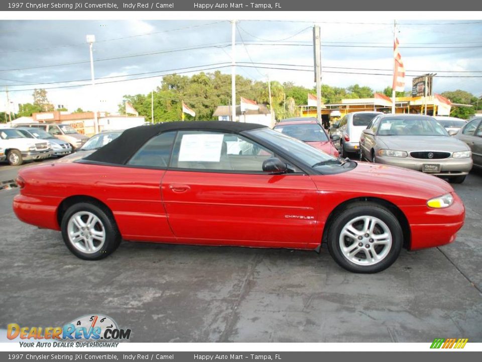 1997 Chrysler Sebring JXi Convertible Indy Red / Camel Photo #7 ...