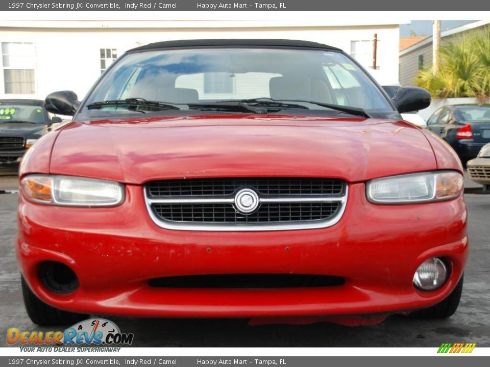 1997 Chrysler Sebring JXi Convertible Indy Red / Camel Photo #9