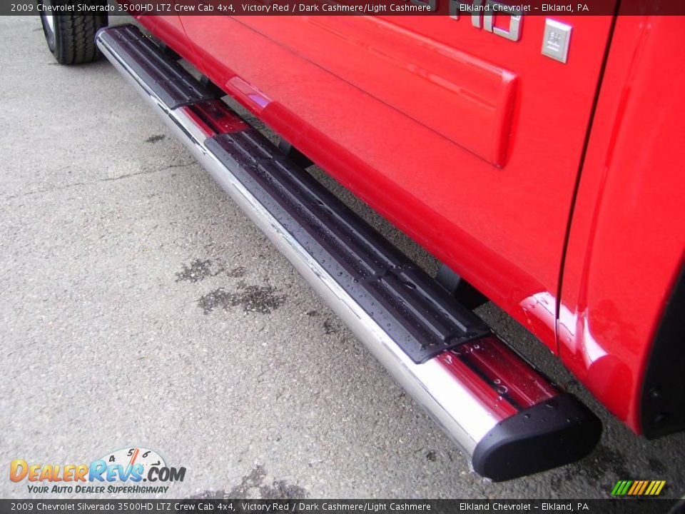 2009 Chevrolet Silverado 3500HD LTZ Crew Cab 4x4 Victory Red / Dark Cashmere/Light Cashmere Photo #9