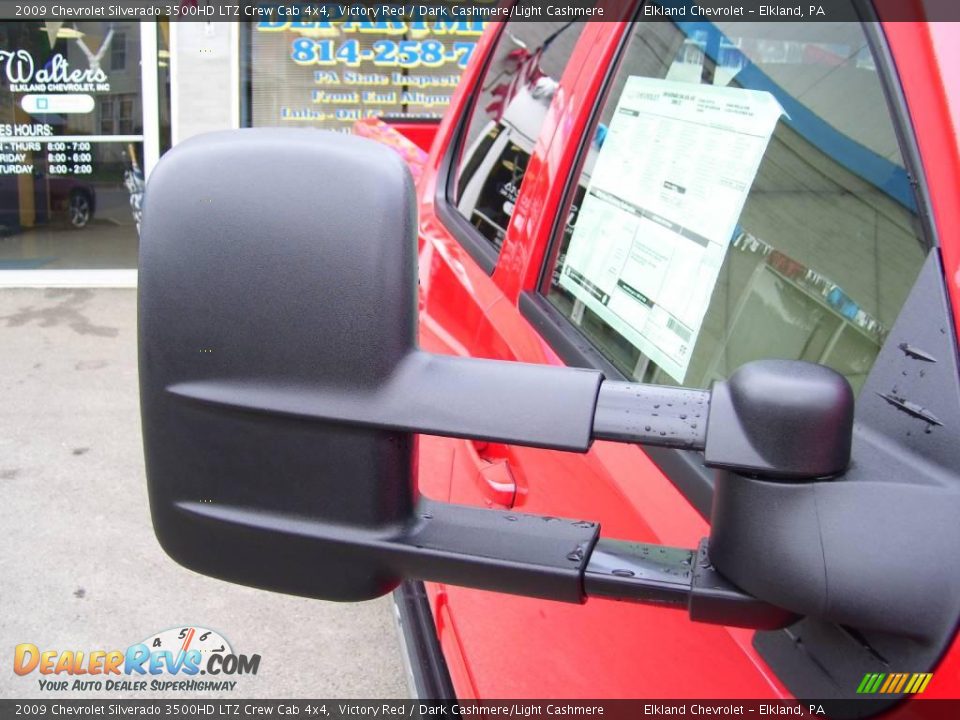 2009 Chevrolet Silverado 3500HD LTZ Crew Cab 4x4 Victory Red / Dark Cashmere/Light Cashmere Photo #13