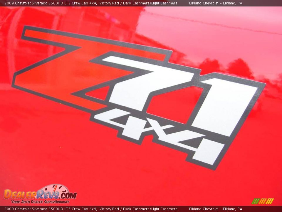 2009 Chevrolet Silverado 3500HD LTZ Crew Cab 4x4 Victory Red / Dark Cashmere/Light Cashmere Photo #14