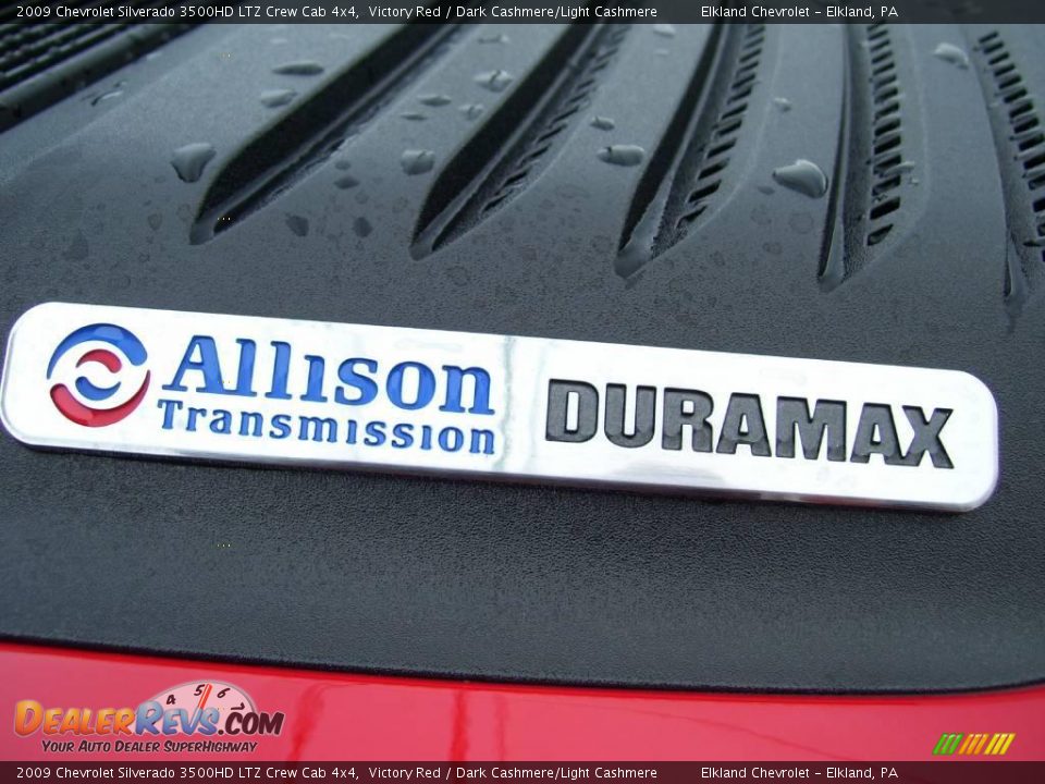 2009 Chevrolet Silverado 3500HD LTZ Crew Cab 4x4 Victory Red / Dark Cashmere/Light Cashmere Photo #18