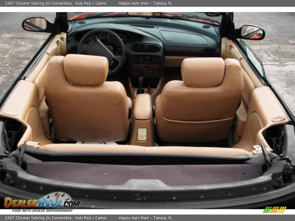 1997 Chrysler Sebring JXi Convertible Indy Red / Camel Photo #19