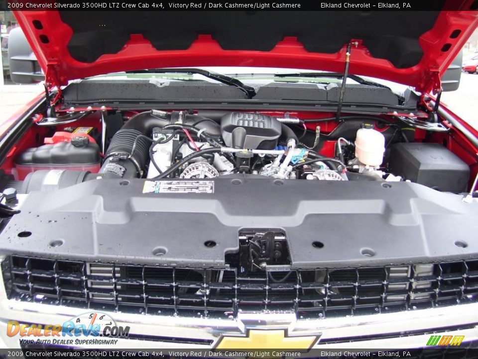 2009 Chevrolet Silverado 3500HD LTZ Crew Cab 4x4 Victory Red / Dark Cashmere/Light Cashmere Photo #21