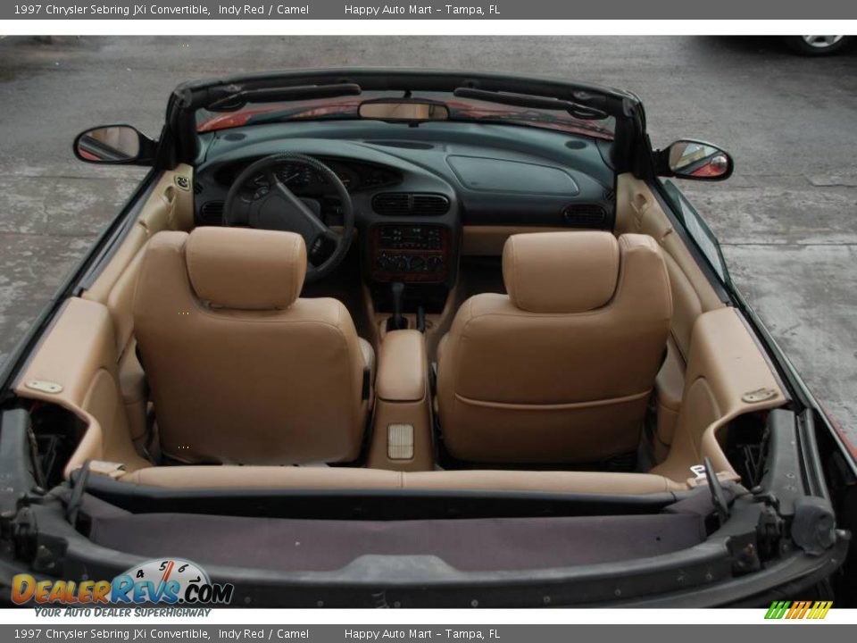 1997 Chrysler Sebring JXi Convertible Indy Red / Camel Photo #20