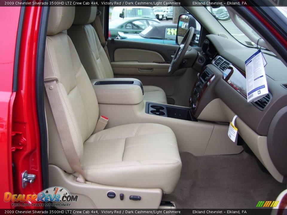 2009 Chevrolet Silverado 3500HD LTZ Crew Cab 4x4 Victory Red / Dark Cashmere/Light Cashmere Photo #23