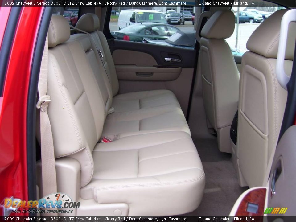2009 Chevrolet Silverado 3500HD LTZ Crew Cab 4x4 Victory Red / Dark Cashmere/Light Cashmere Photo #26
