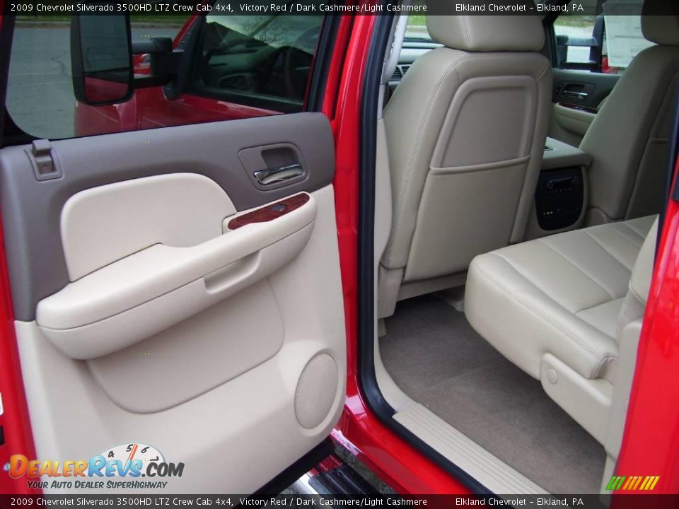 2009 Chevrolet Silverado 3500HD LTZ Crew Cab 4x4 Victory Red / Dark Cashmere/Light Cashmere Photo #31