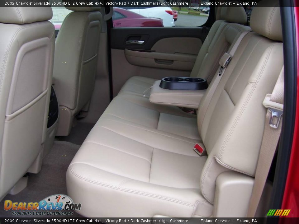 2009 Chevrolet Silverado 3500HD LTZ Crew Cab 4x4 Victory Red / Dark Cashmere/Light Cashmere Photo #32