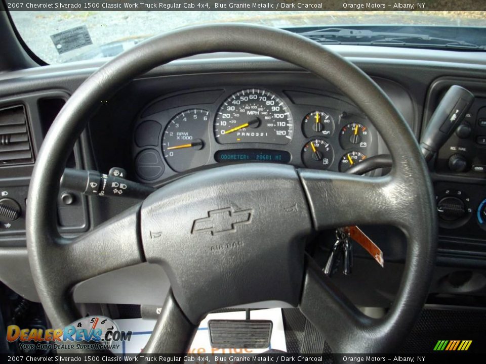 2007 Chevrolet Silverado 1500 Classic Work Truck Regular Cab 4x4 Blue Granite Metallic / Dark Charcoal Photo #5