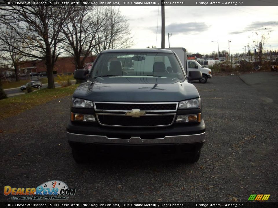 2007 Chevrolet Silverado 1500 Classic Work Truck Regular Cab 4x4 Blue Granite Metallic / Dark Charcoal Photo #6