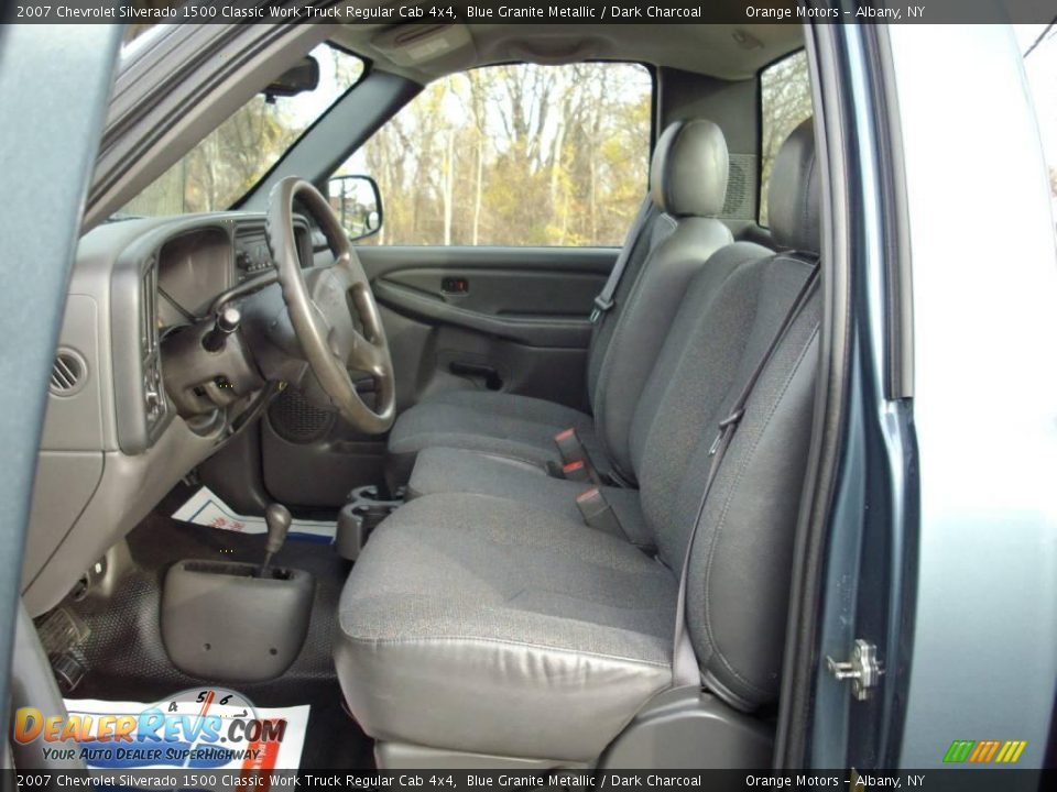 2007 Chevrolet Silverado 1500 Classic Work Truck Regular Cab 4x4 Blue Granite Metallic / Dark Charcoal Photo #7