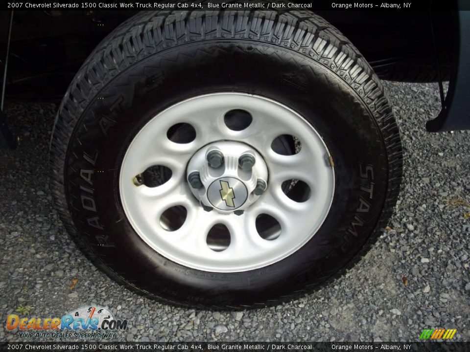 2007 Chevrolet Silverado 1500 Classic Work Truck Regular Cab 4x4 Blue Granite Metallic / Dark Charcoal Photo #12
