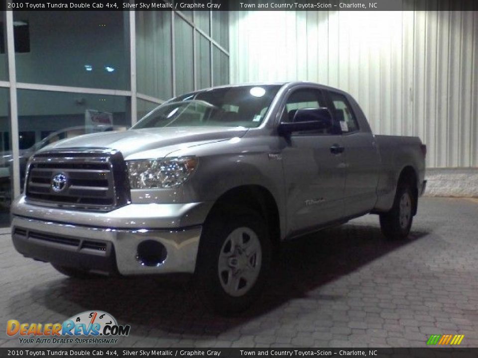 2010 Toyota Tundra Double Cab 4x4 Silver Sky Metallic / Graphite Gray Photo #3