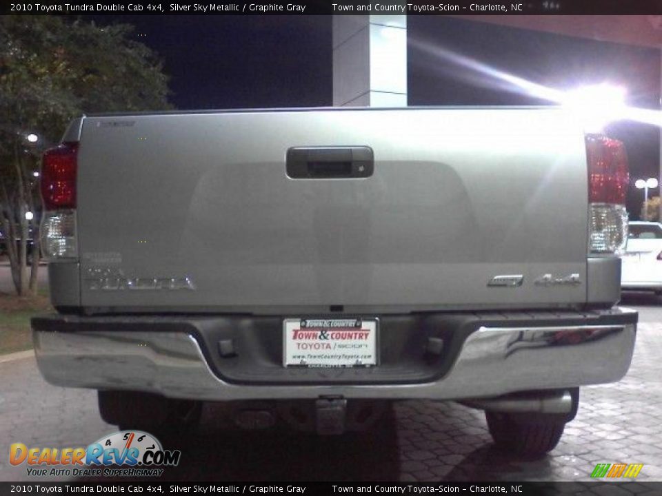 2010 Toyota Tundra Double Cab 4x4 Silver Sky Metallic / Graphite Gray Photo #4