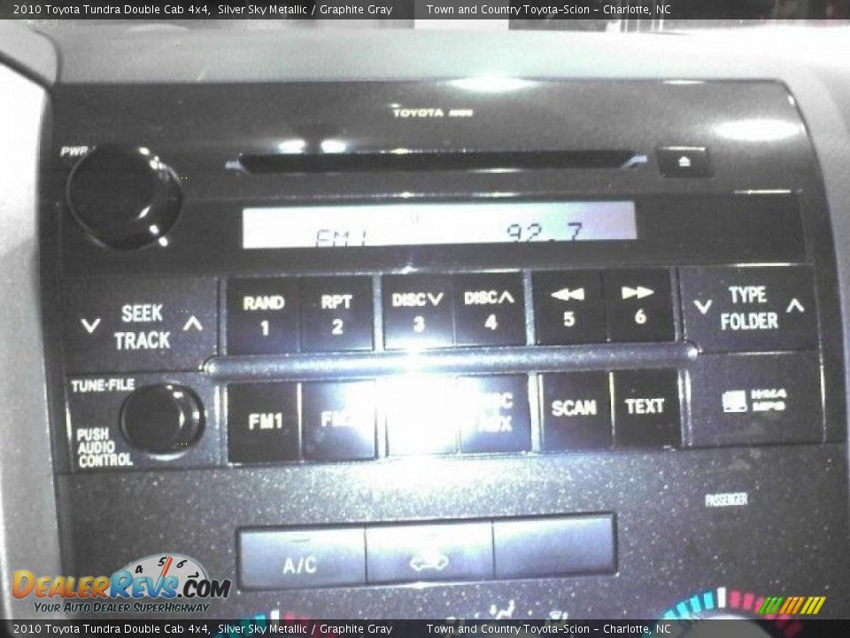2010 Toyota Tundra Double Cab 4x4 Silver Sky Metallic / Graphite Gray Photo #7
