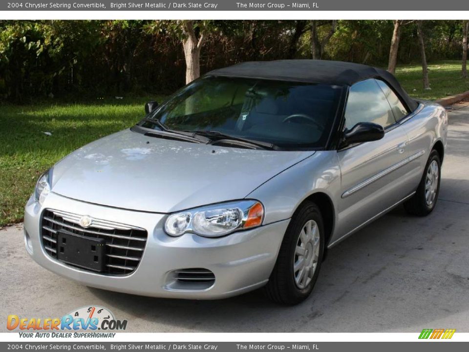 2004 Chrysler Sebring Convertible Bright Silver Metallic / Dark Slate Gray Photo #1