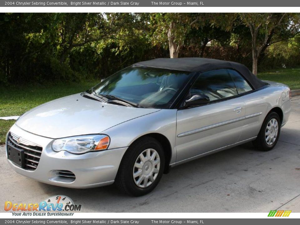 2004 Chrysler Sebring Convertible Bright Silver Metallic / Dark Slate Gray Photo #2